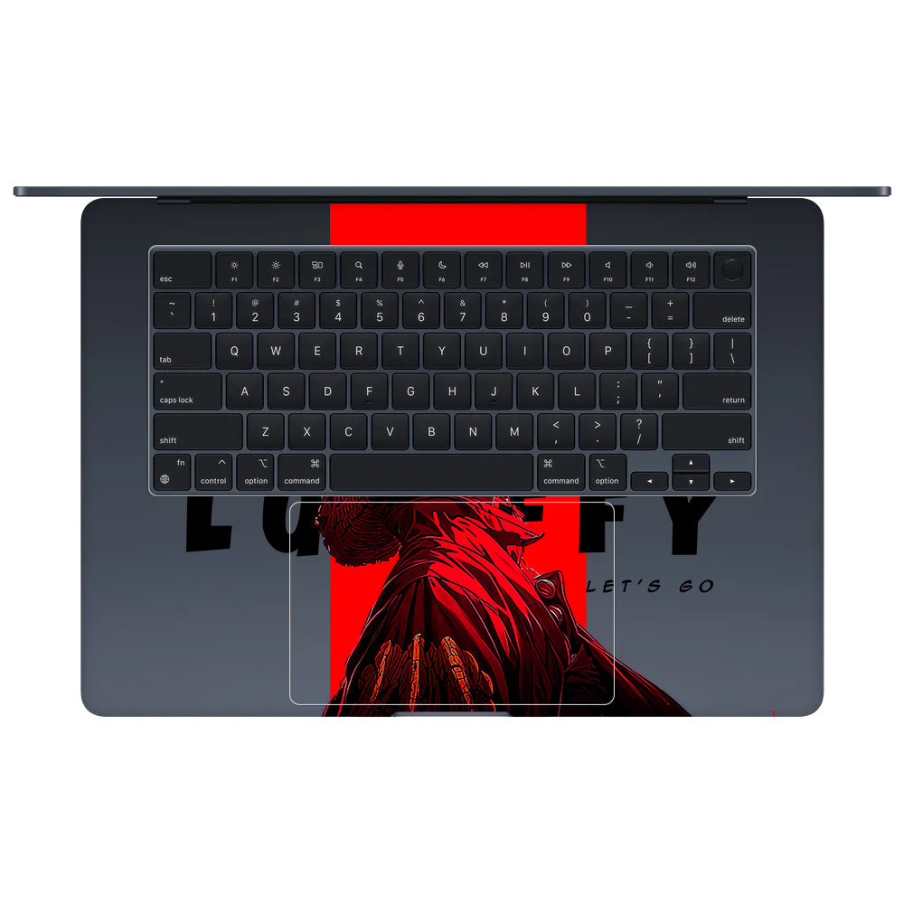 Transparent Pirate King MacBook Air 15 M4 2025 Laptop Skin