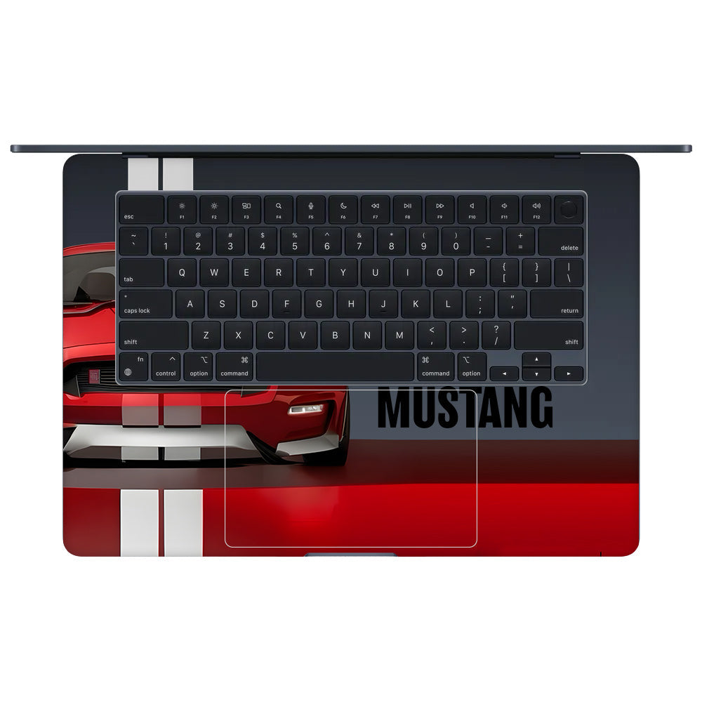 Transparent Mustang Power MacBook Air 15 M4 2025 Laptop Skin