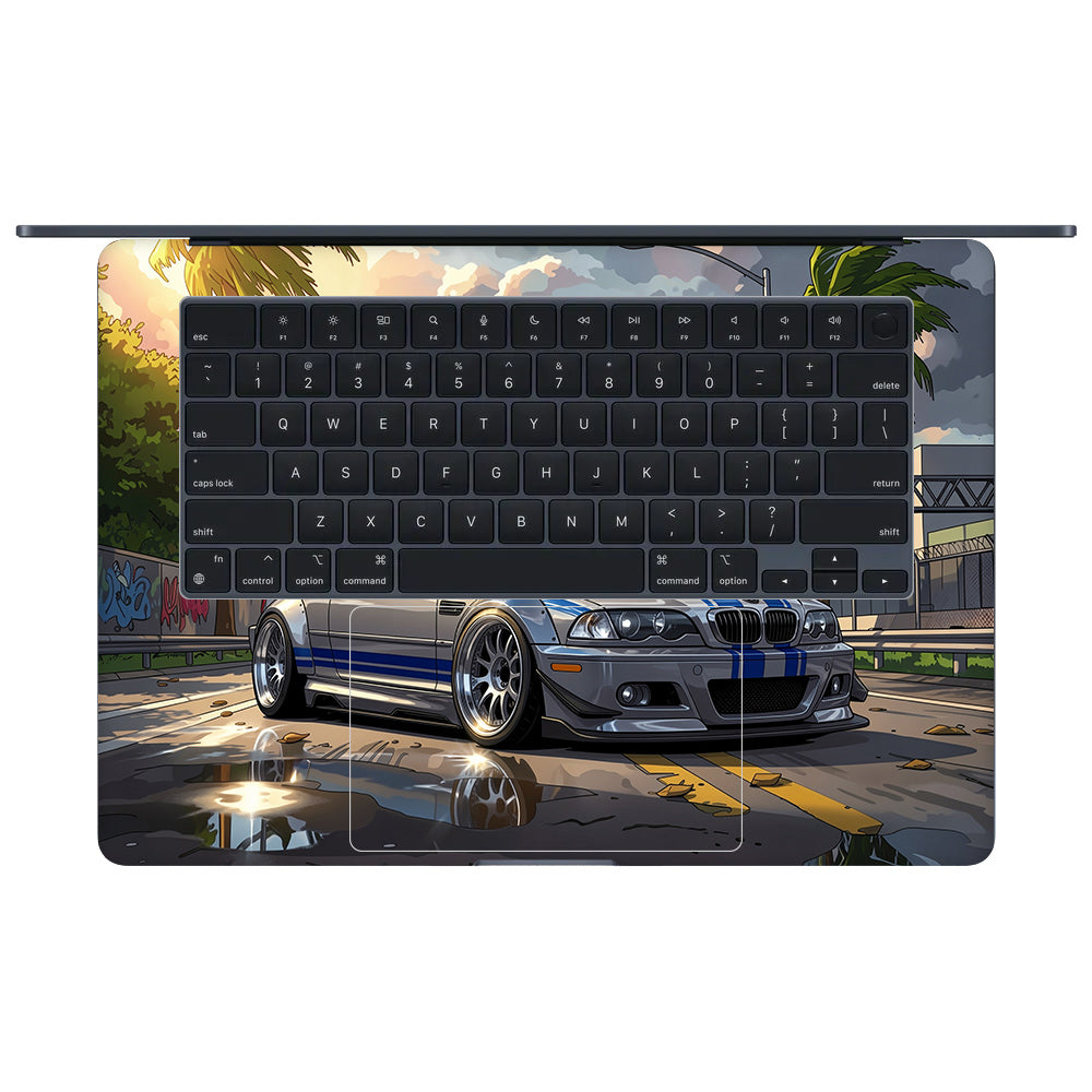 Street Icon BMW E46 Drift Legend MacBook Air 15 M4 2025 Laptop Skin