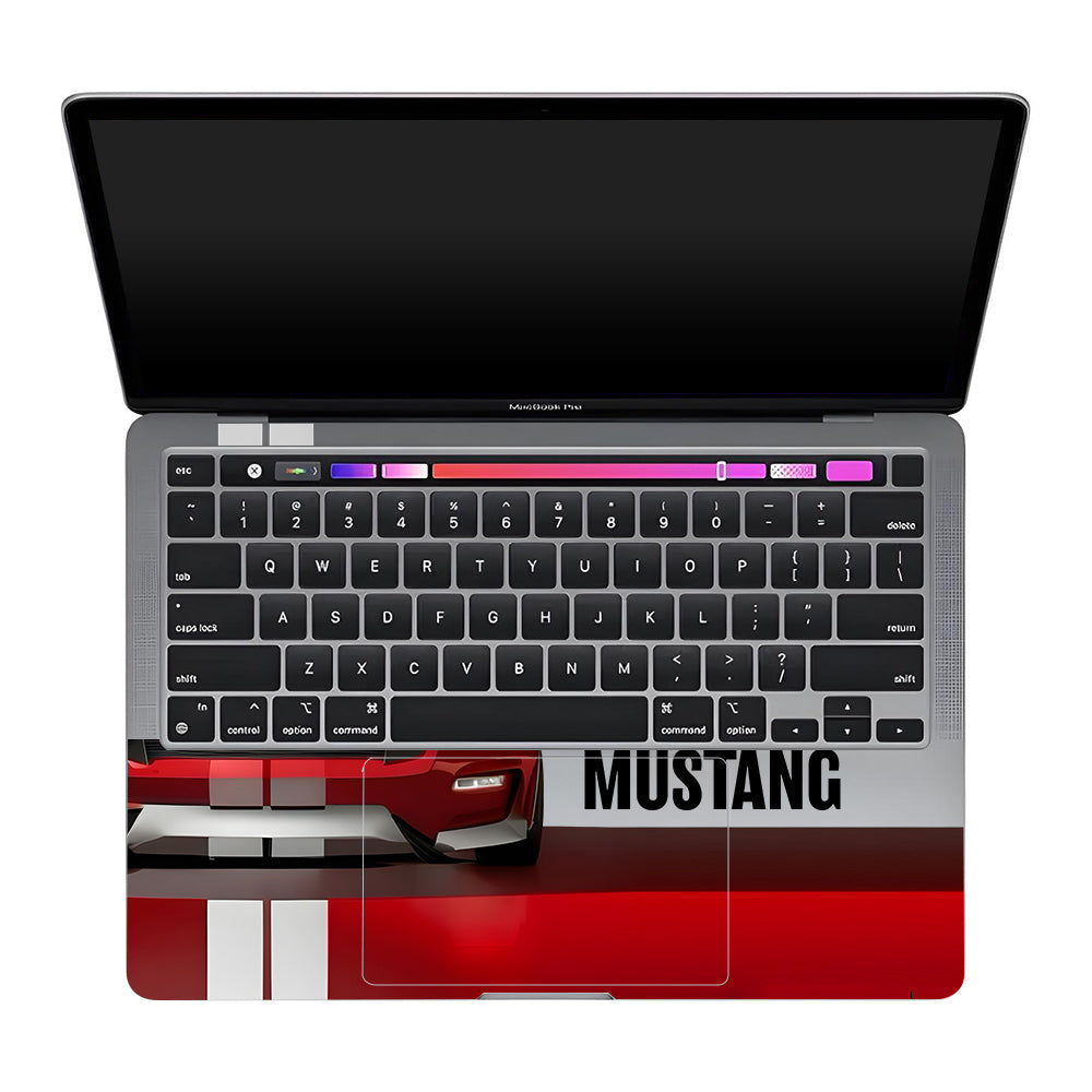 Transparent Mustang Power MacBook Pro 13 Intel 2020 Laptop Skin