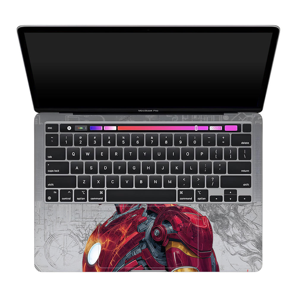 Transparent Futuristic Iron Man MacBook Pro 13 M1 2020 Laptop Skin