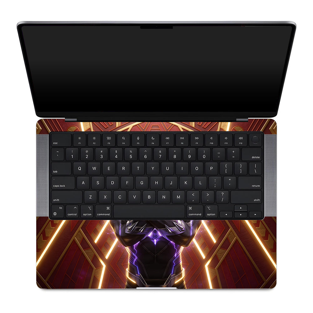 Black Panther Wakanda's King MacBook Pro 14 M1, M2, M3, M4 2021-2024 3D Laptop Skin