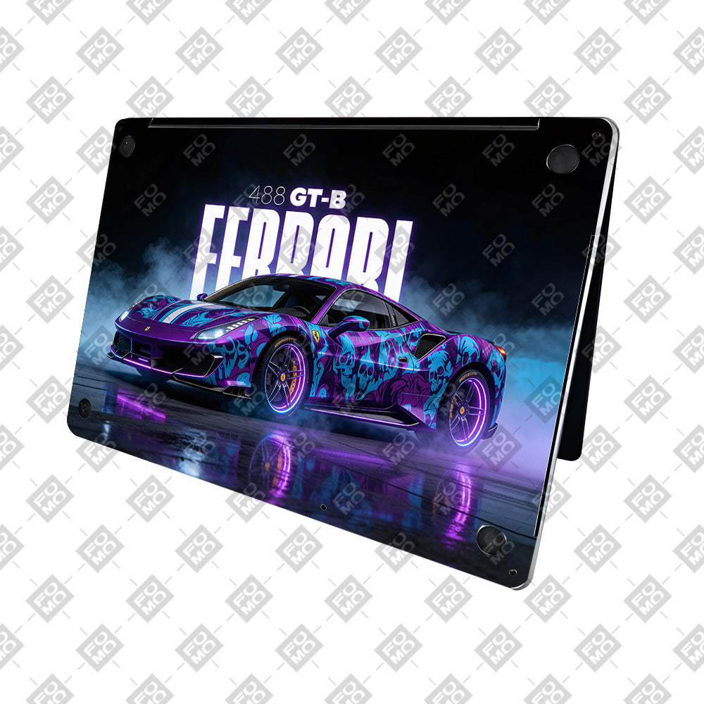 Psycho Drive Ferrari 488 MacBook Neo 13 Laptop Skin