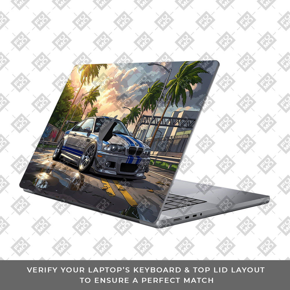 Street Icon BMW E46 Drift Legend MacBook Neo Laptop Skin