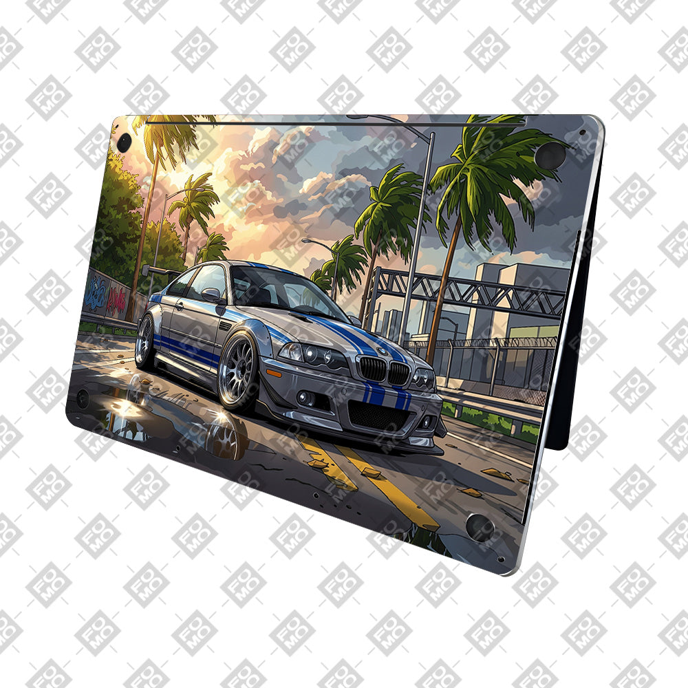 Street Icon BMW E46 Drift Legend MacBook Neo Laptop Skin