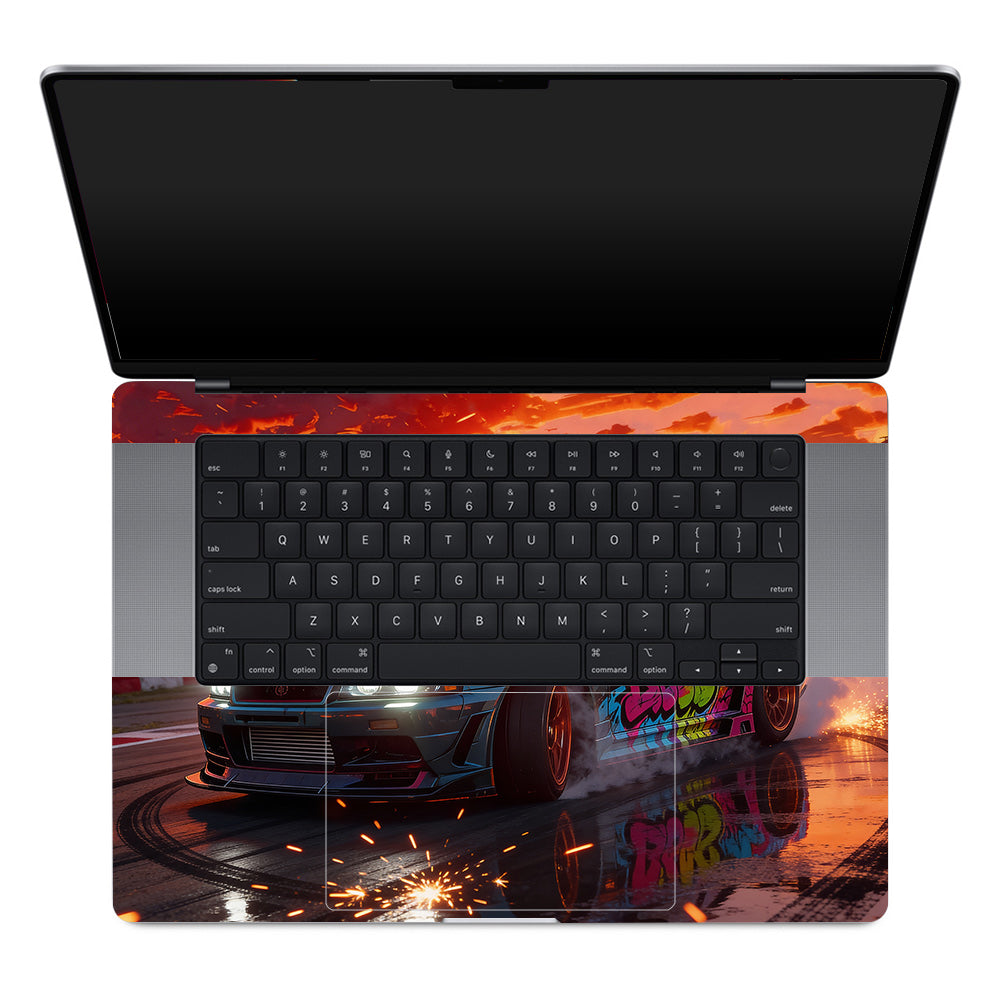 Tokyo Drift Vibes MacBook Pro 16 M1, M2, M3, M4 2021-2024 Laptop Skin