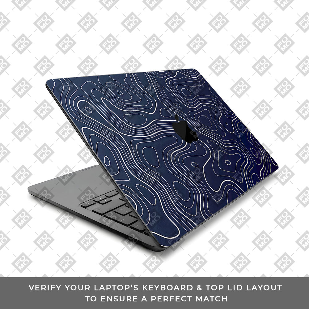 Fluid Lines Design MacBook Air 13 Intel 2020 3D Laptop Skin