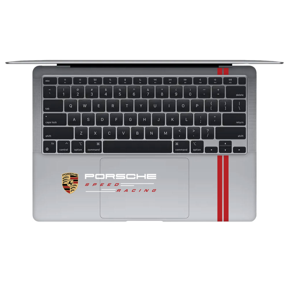 Transparent Porsche Motorsport Graphic MacBook Air 13 Intel 2020 Laptop Skin
