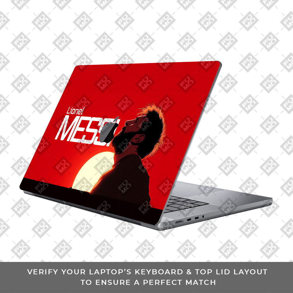 Messi Sunset Icon Web MacBook Pro 16 M5 Pro/Max 2026 3D Laptop Skin