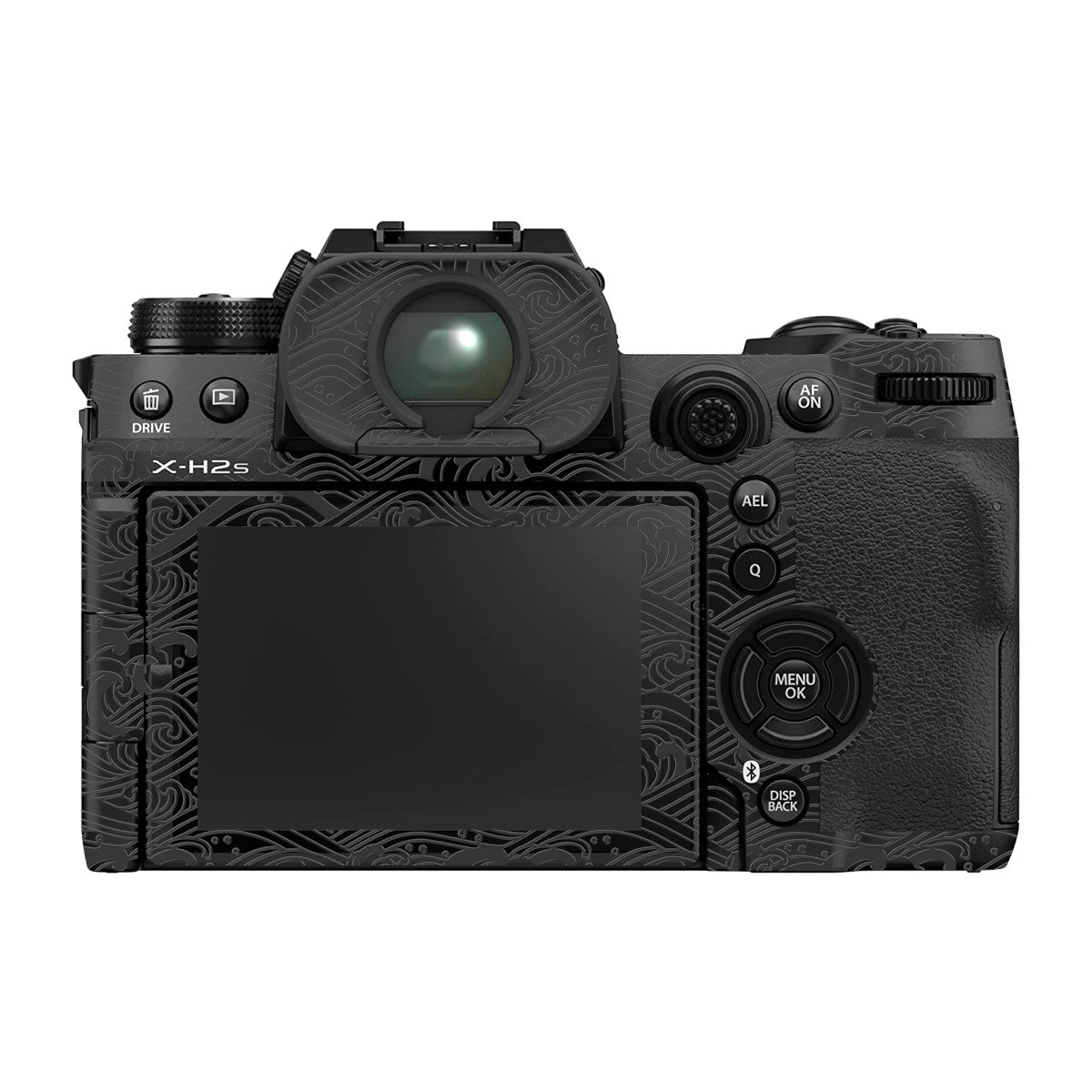 Textured Matte Charcoal Fujifilm X-H2 Camera Skin