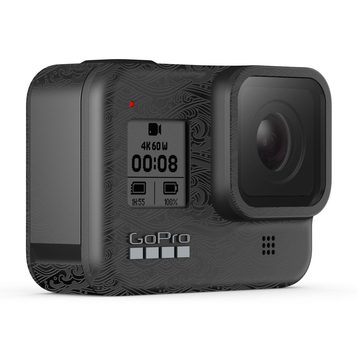 Textured Matte Charcoal GoPro Hero 8 Camera Skin