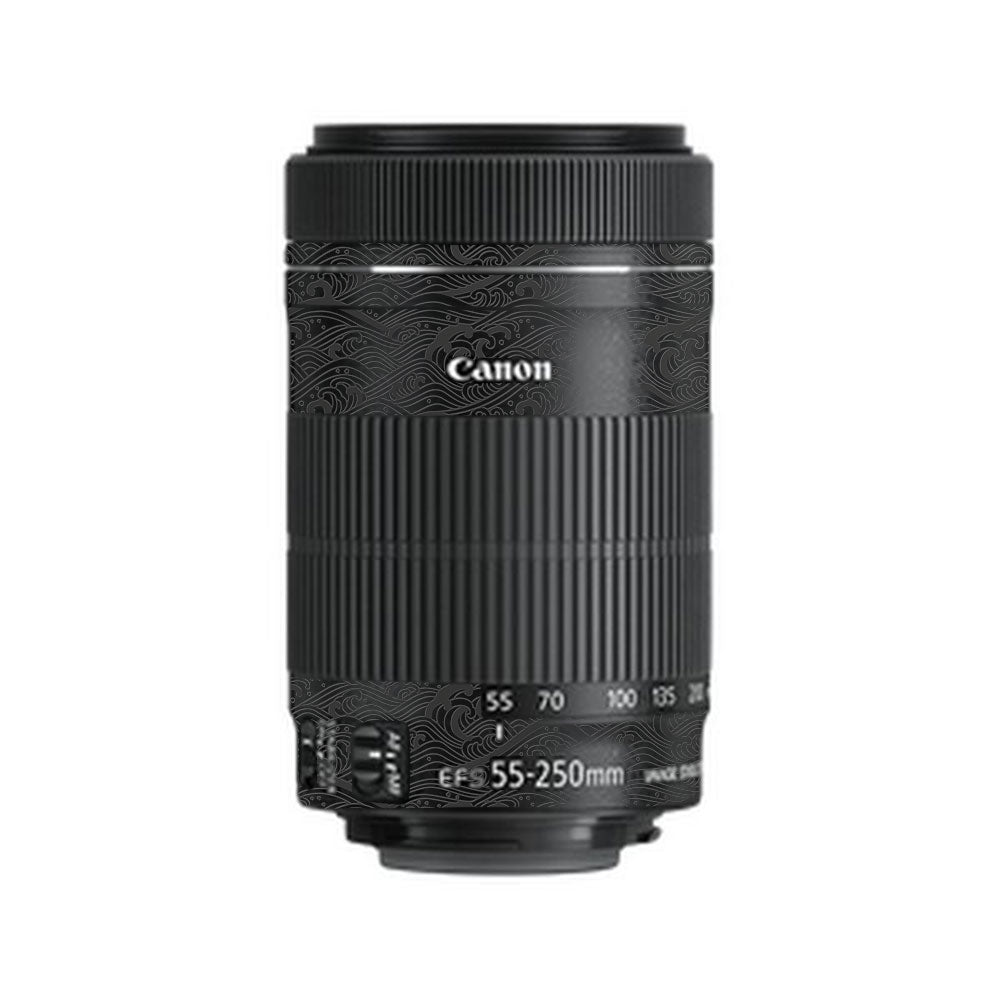 Textured Matte Charcoal Canon EF-S 55–250mm f/4–5.6 IS STM Camera Lens Skin