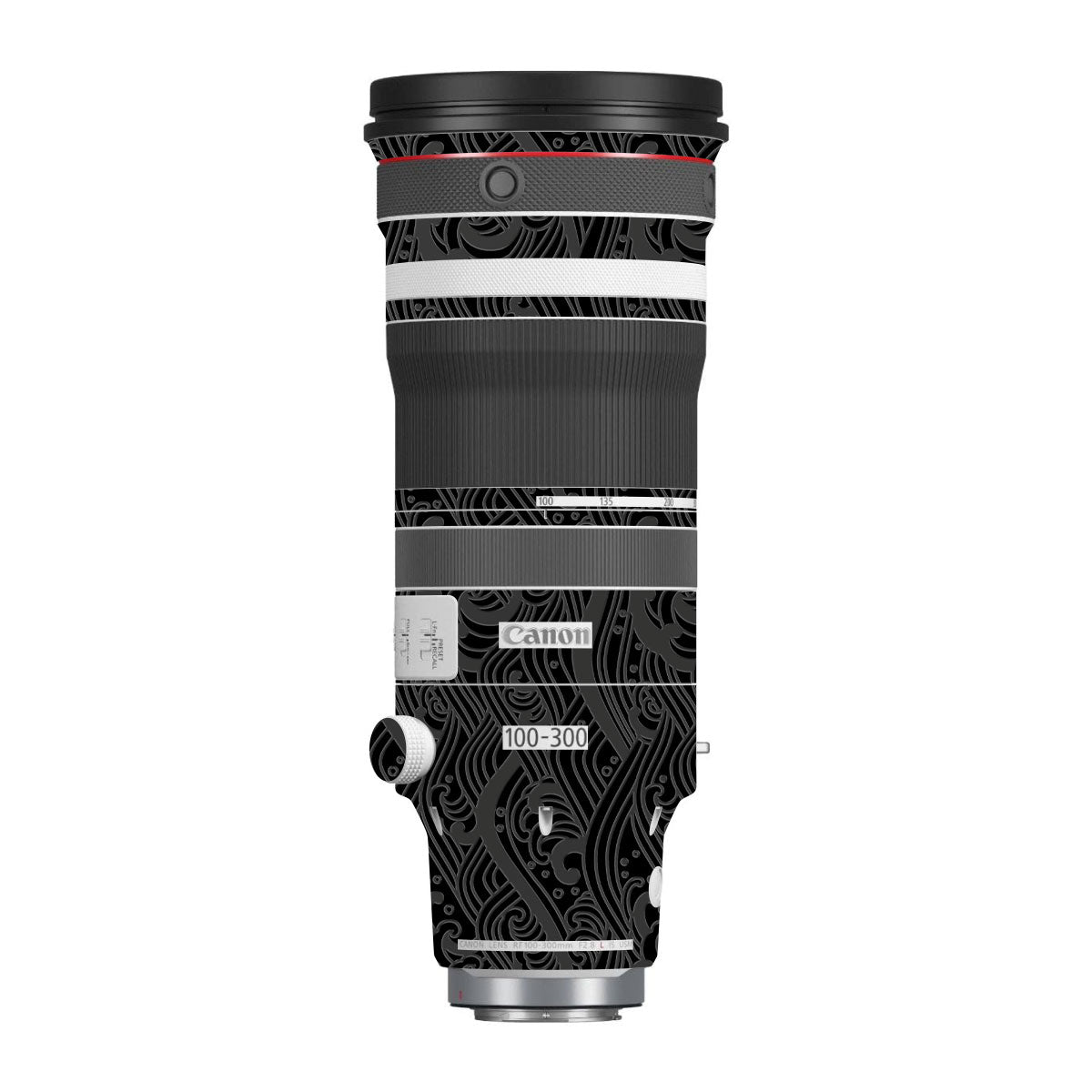 Textured Matte Charcoal Canon RF 100-300mm F/2.8 L IS USM Camera Lens Skin