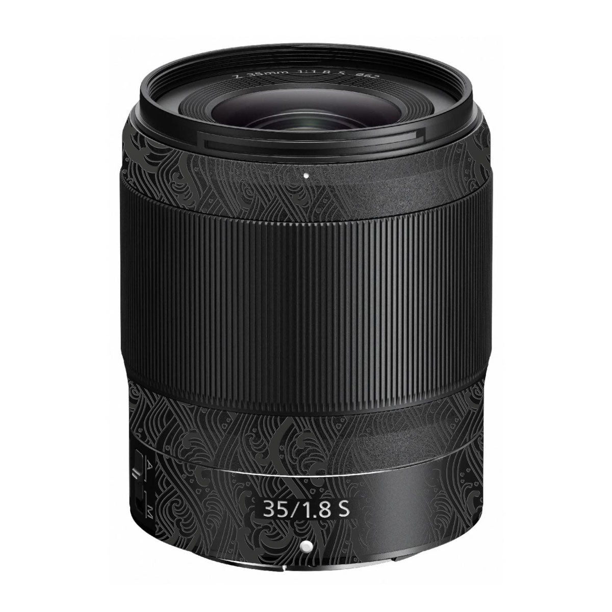 Textured Matte Charcoal Nikon Nikkor Z 35mm F/1.8 S Camera Lens Skin