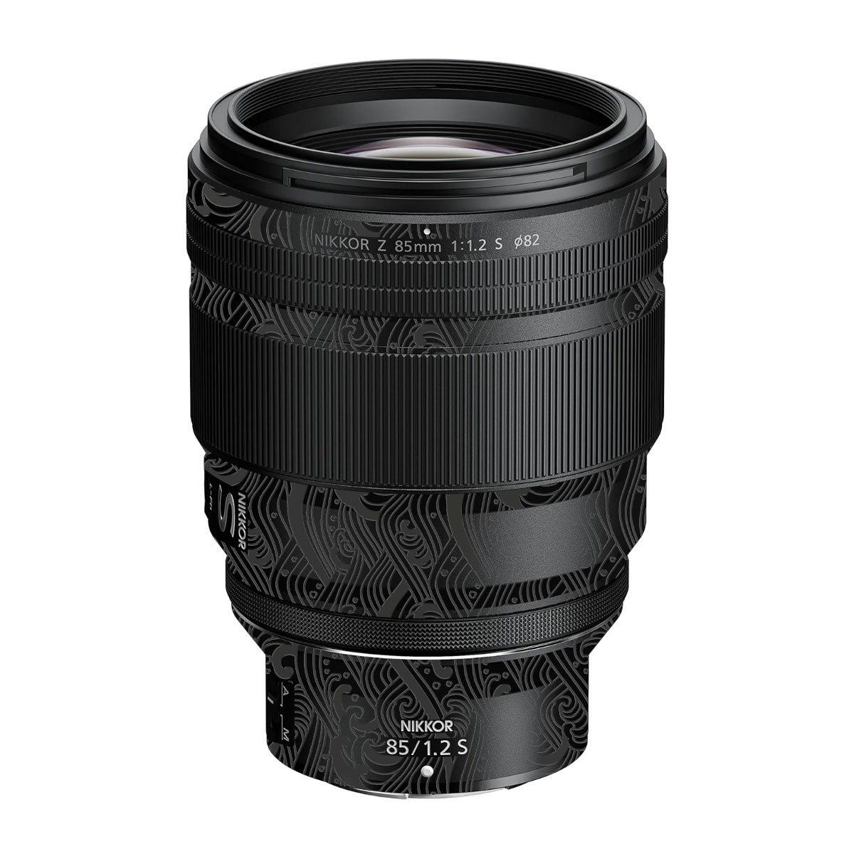 Textured Matte Charcoal Nikon Nikkor Z 85mm F/1.2 S Camera Lens Skin