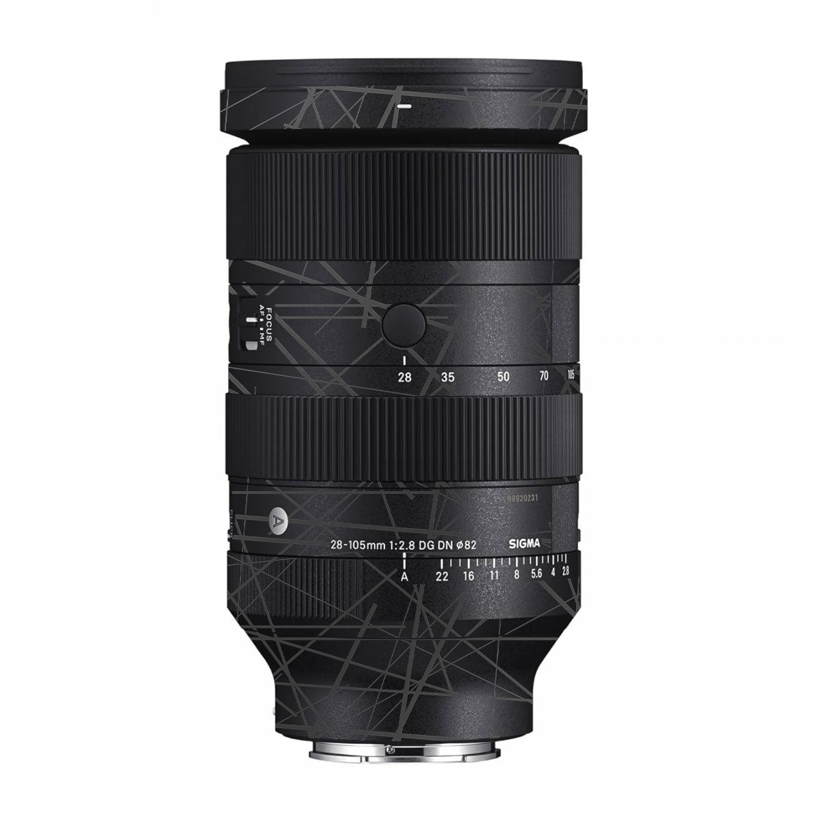 Textured Matte Graphite Sigma 28-105mm F/2.8 DG DN Sony E Camera Lens Skin