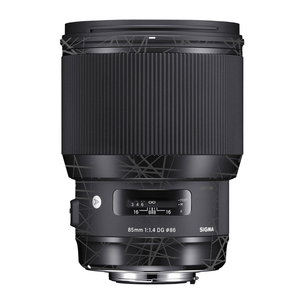 Textured Matte Graphite Sigma 85mm F/1.4 DG HSM Canon Camera Lens Skin