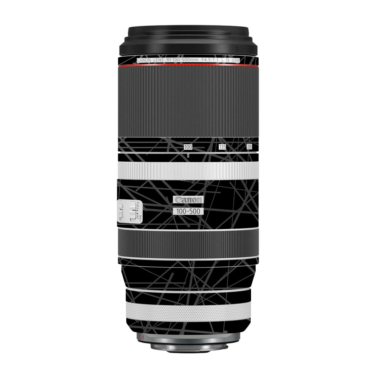 Textured Matte Graphite Canon RF 100-500mm F4.5-7.1 L IS USM Camera Lens Skin