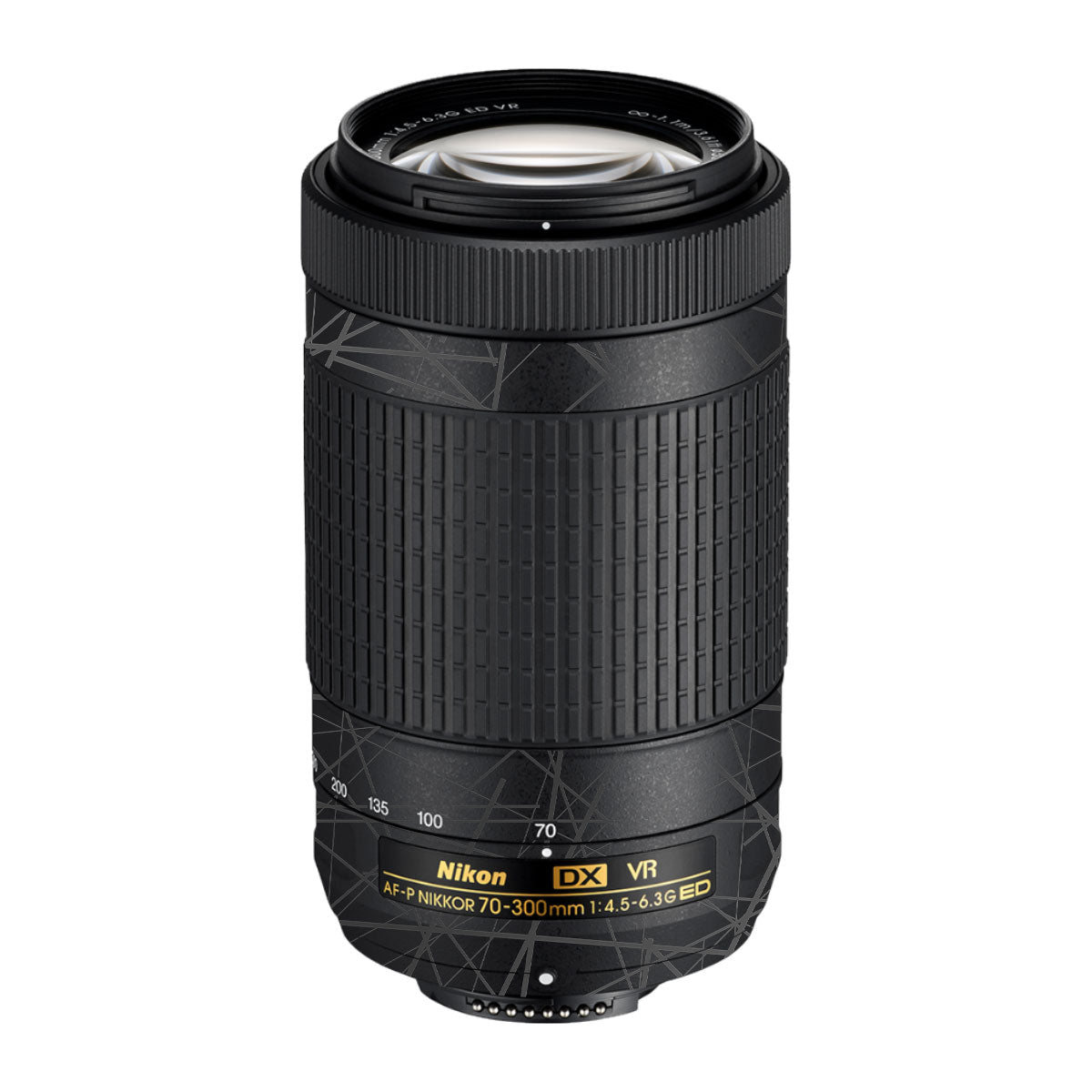 Textured Matte Graphite Nikon AF-P Nikkor 70-300mm F/4.5-6.3G ED VR Camera Lens Skin