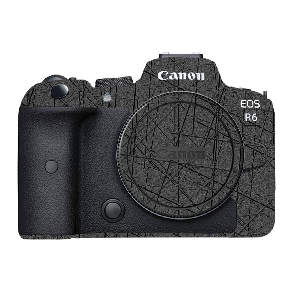 Textured Metallic Steel Grain Canon EOS R6 Mark I Camera Skin