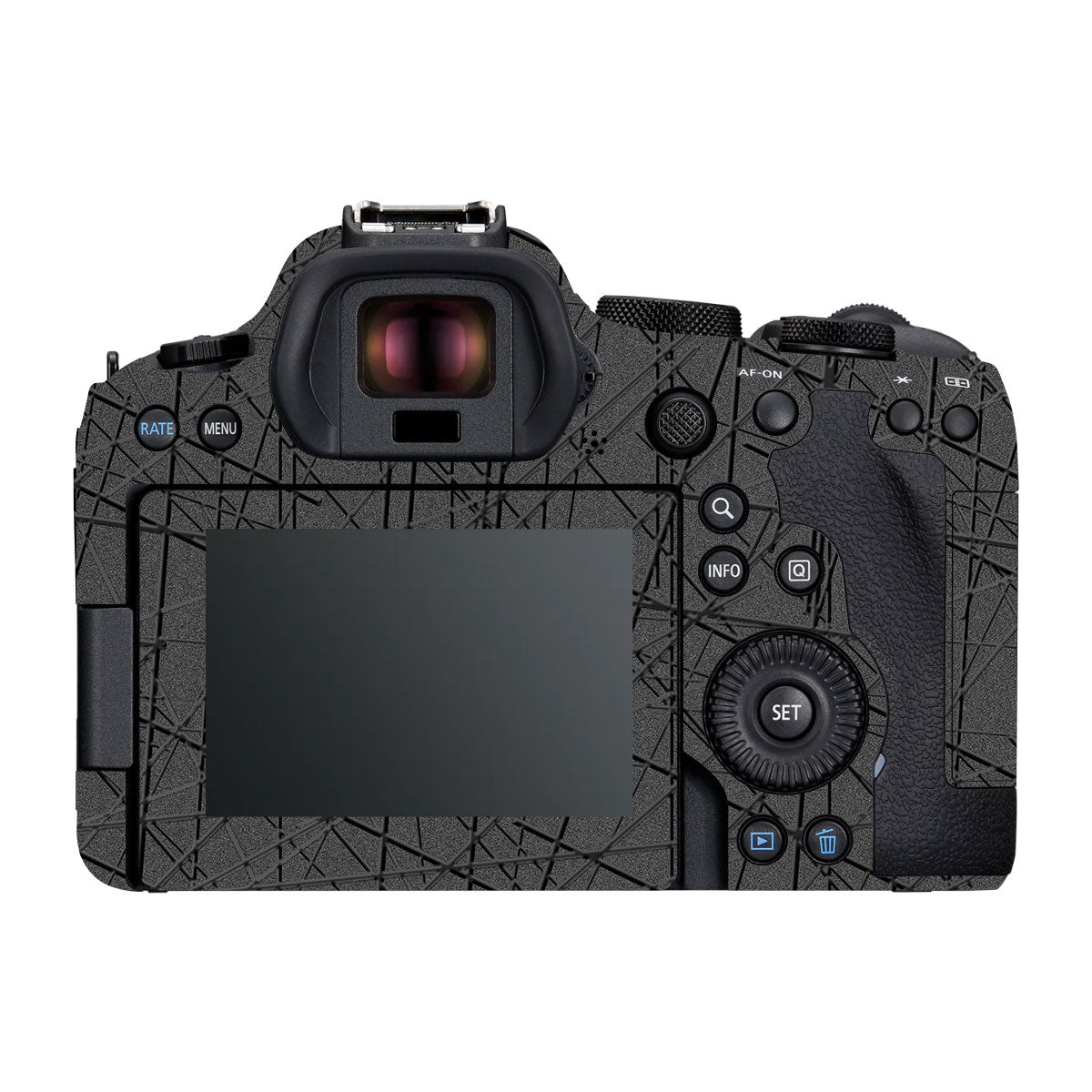 Textured Metallic Steel Grain Canon R6 Mark III Camera Skin