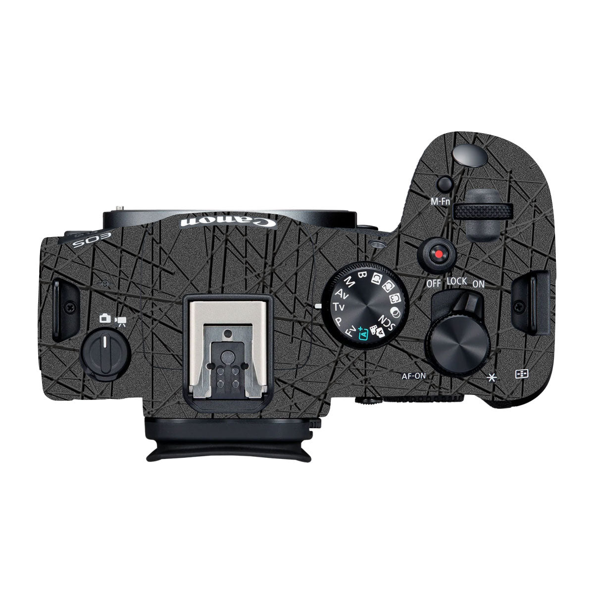 Textured Metallic Steel Grain Canon R6 Mark III Camera Skin