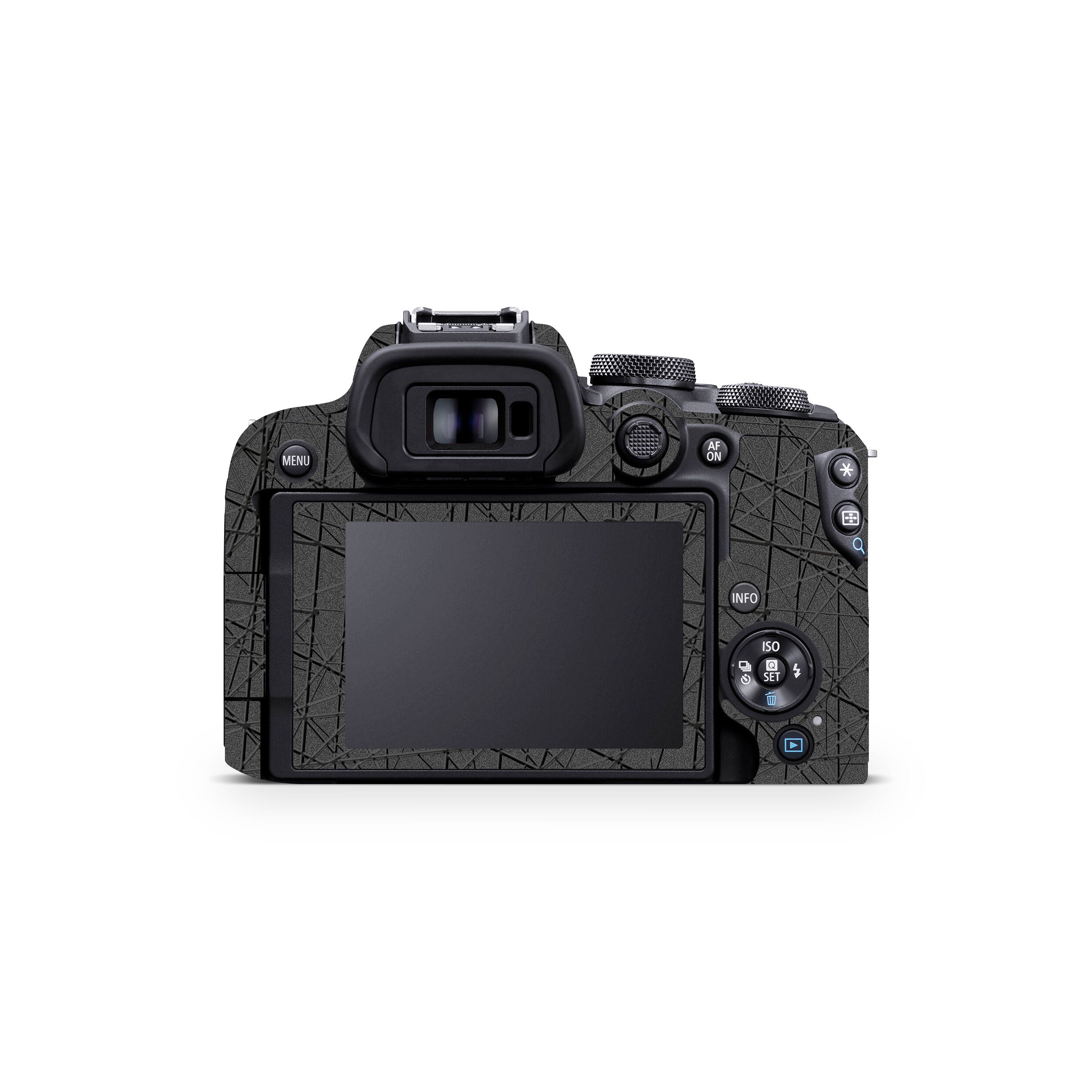Textured Metallic Steel Grain Canon EOS R10 Camera Skin