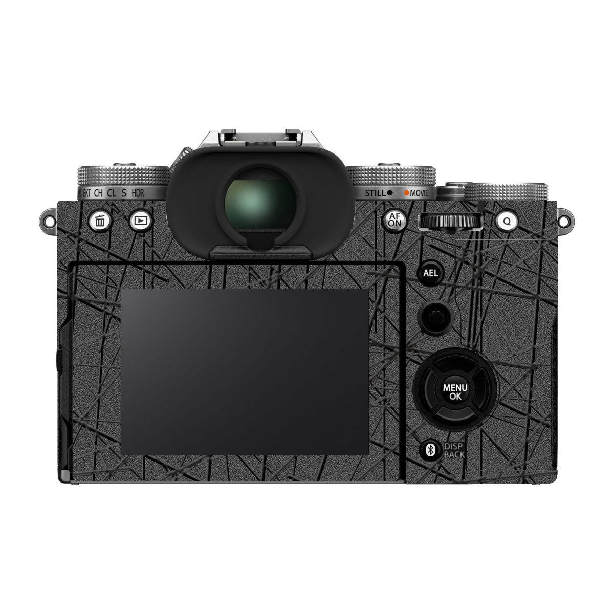 Textured Metallic Steel Grain FujiFilm X-T5 Camera Skin
