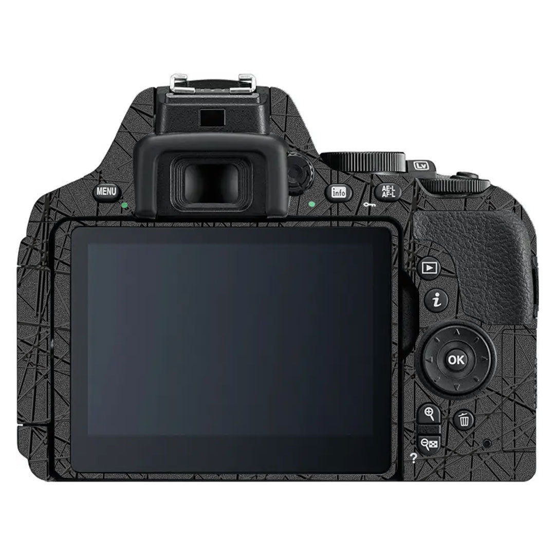 Textured Metallic Steel Grain Nikon D5600 Camera Skin