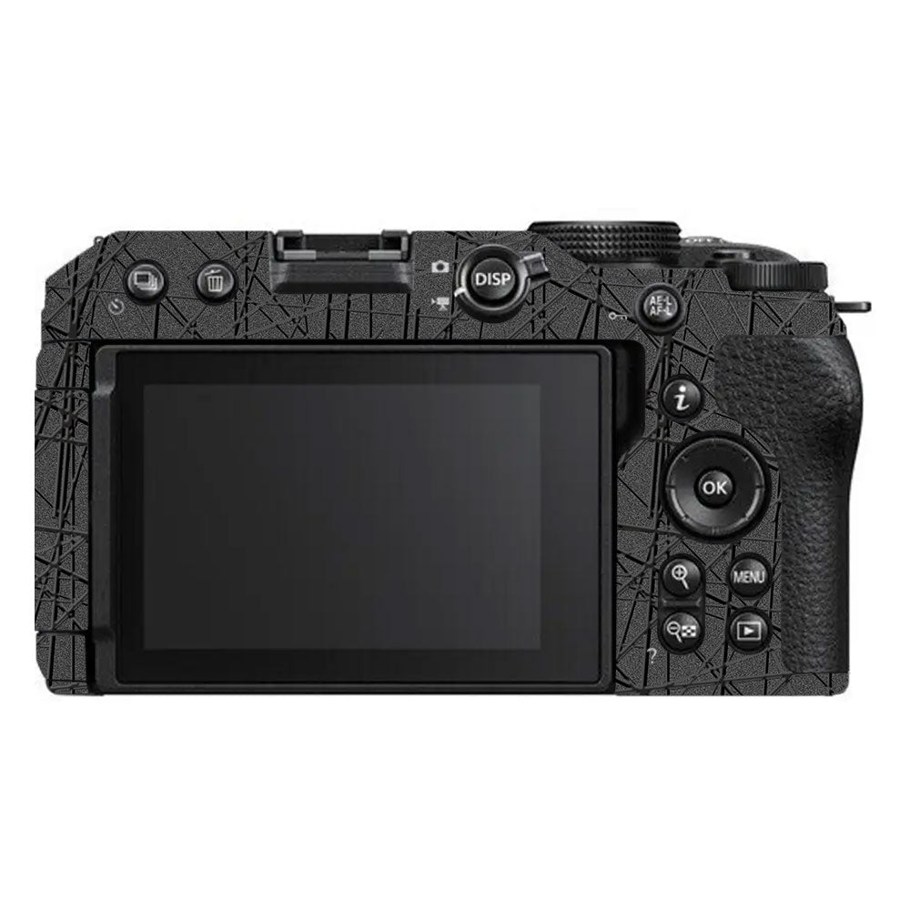 Textured Metallic Steel Grain Nikon Z30 Camera Skin