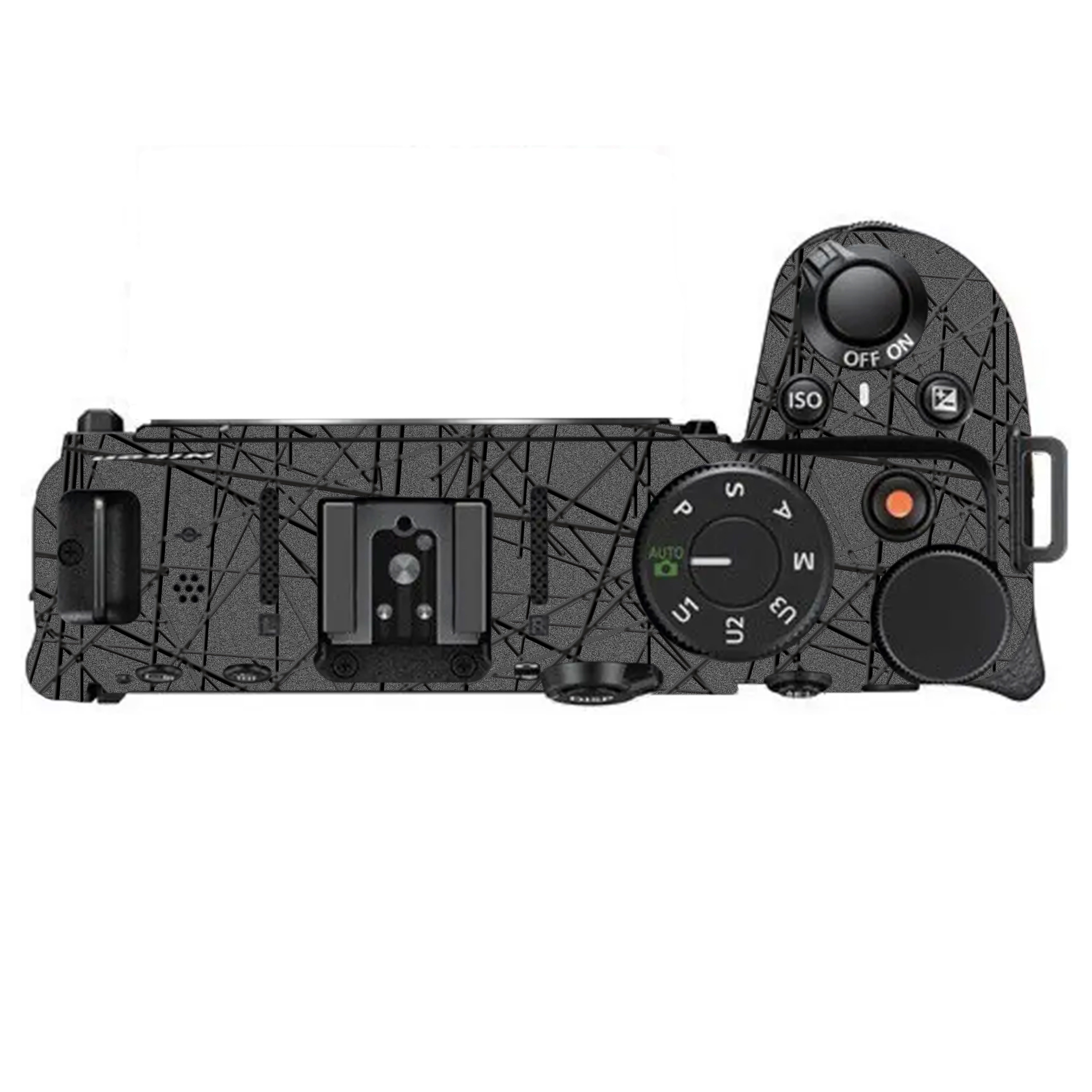 Textured Metallic Steel Grain Nikon Z30 Camera Skin