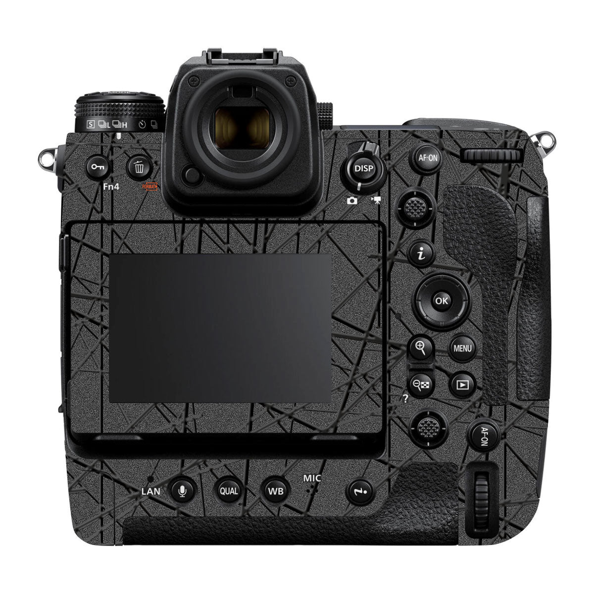 Textured Metallic Steel Grain Nikon Z9 Camera Skin