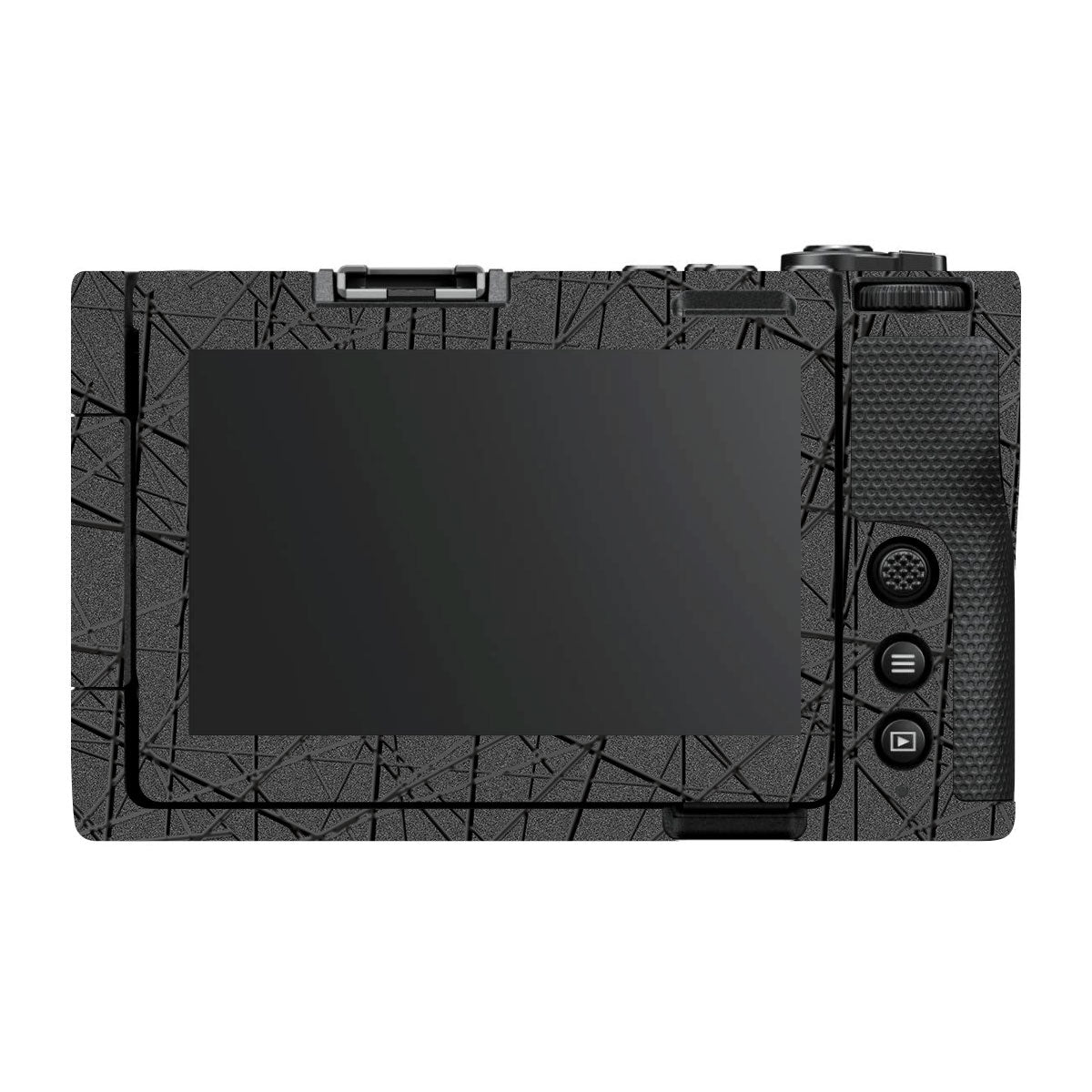 Textured Metallic Steel Grain Nikon ZR Camera Skin