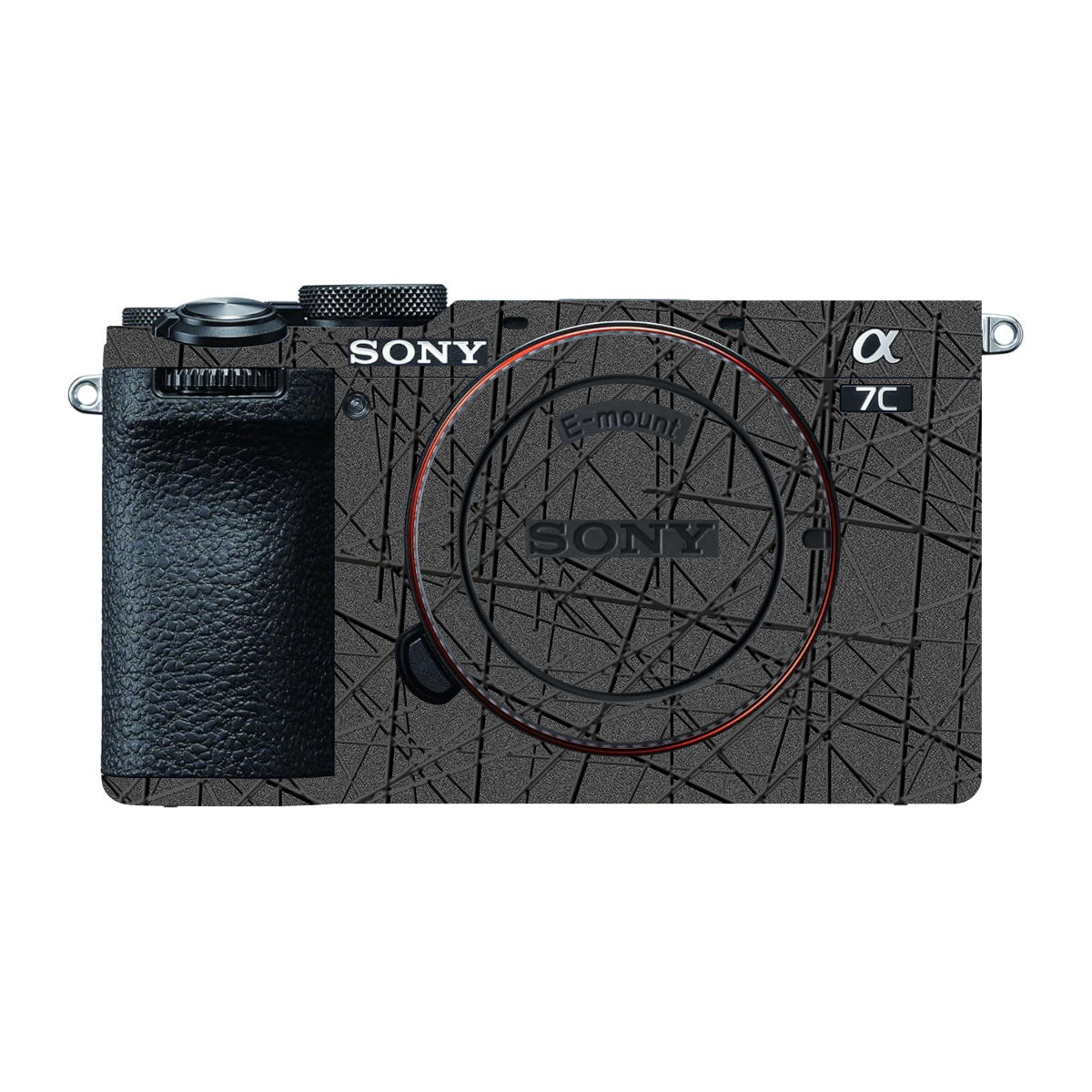 Textured Metallic Steel Grain Sony A7 CII Camera Skin