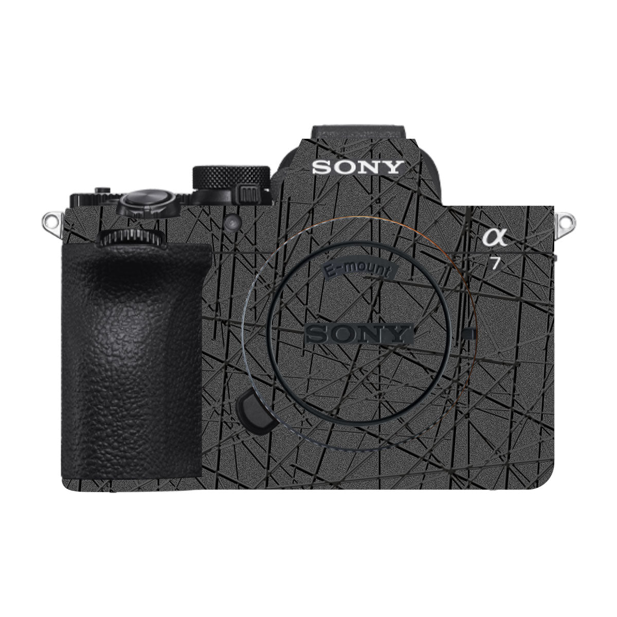Textured Metallic Steel Grain Sony A7 V Camera Skin