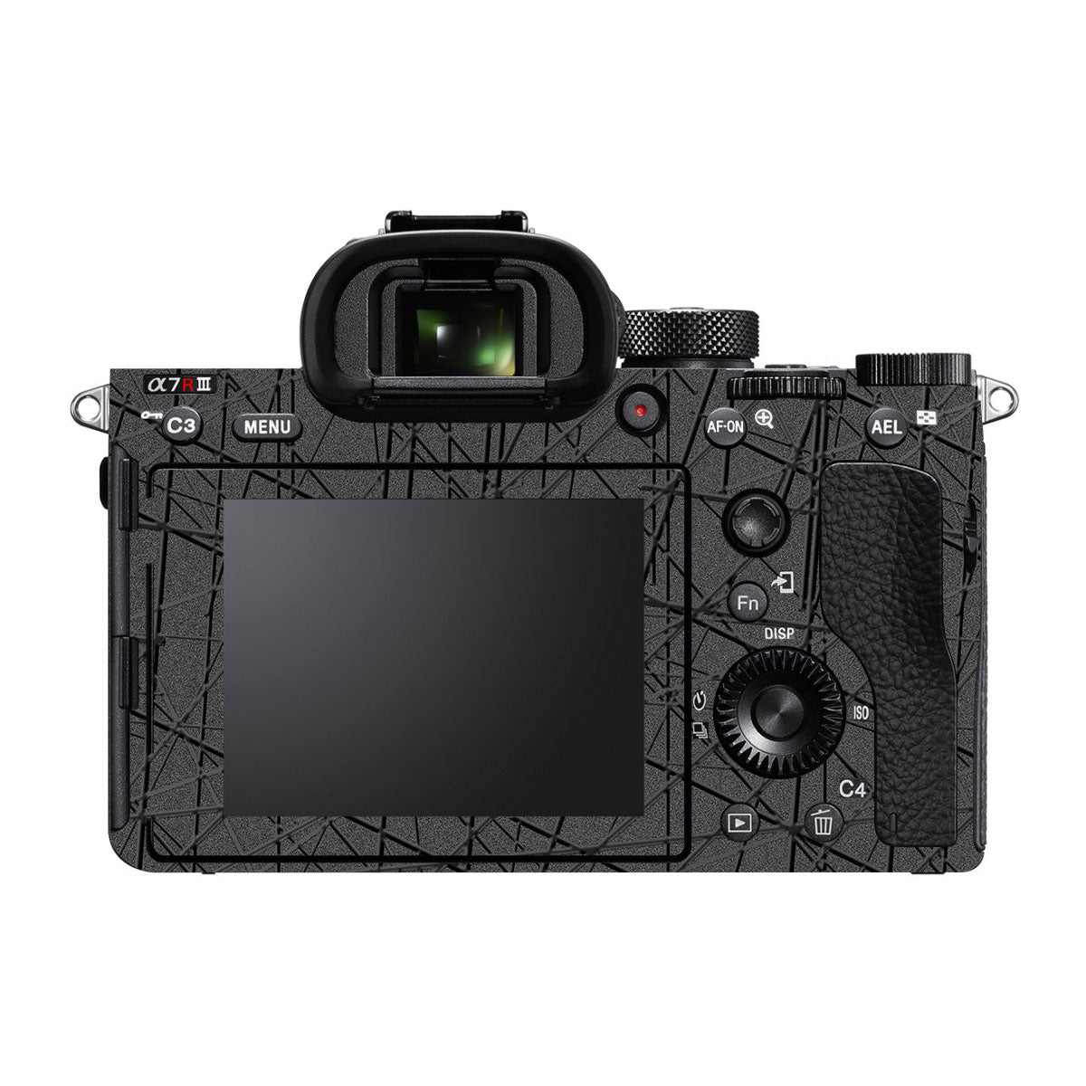 Textured Metallic Steel Grain Sony A7R III Camera Skin