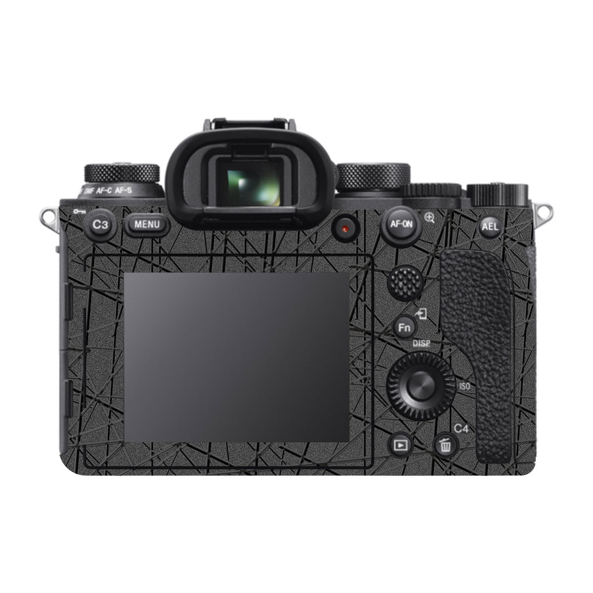 Textured Metallic Steel Grain Sony A9 Camera Skins