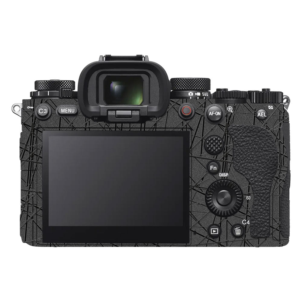 Textured Metallic Steel Grain Sony A9III Camera Skin