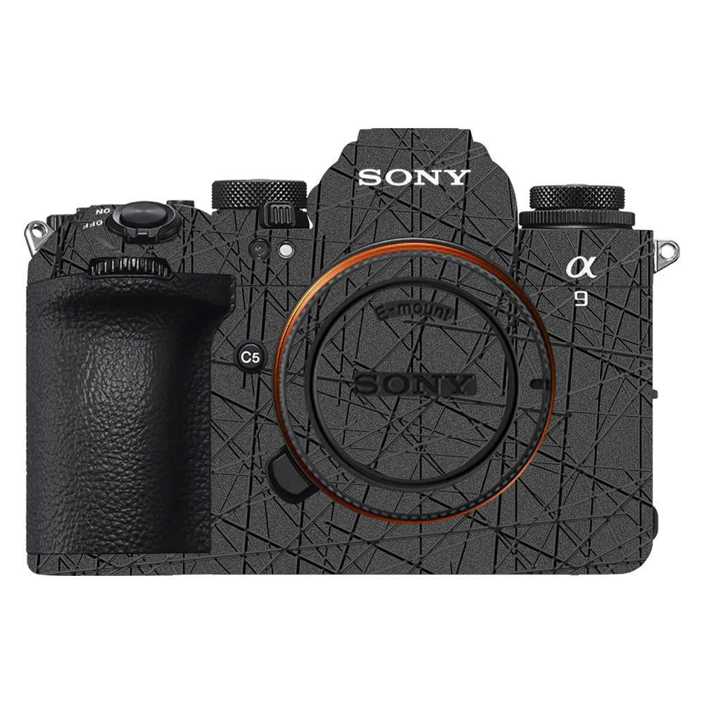 Textured Metallic Steel Grain Sony A9III Camera Skin