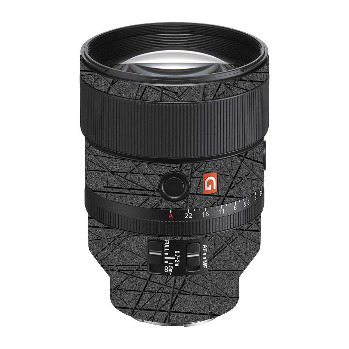 Textured Metallic Steel Grain Sony FE 135mm F/1.8 GM Camera Lens Skin