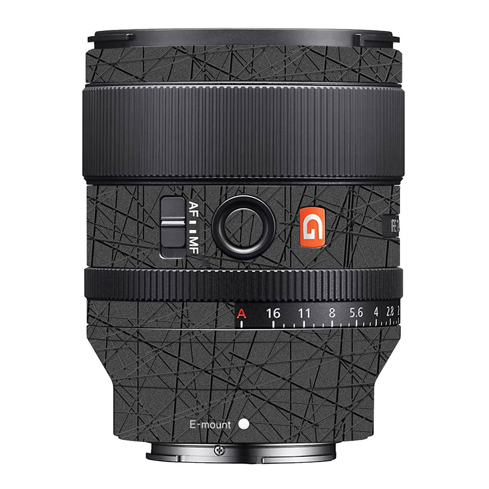 Textured Metallic Steel Grain Sony FE 35mm f/1.4 GM Camera Lens Skin
