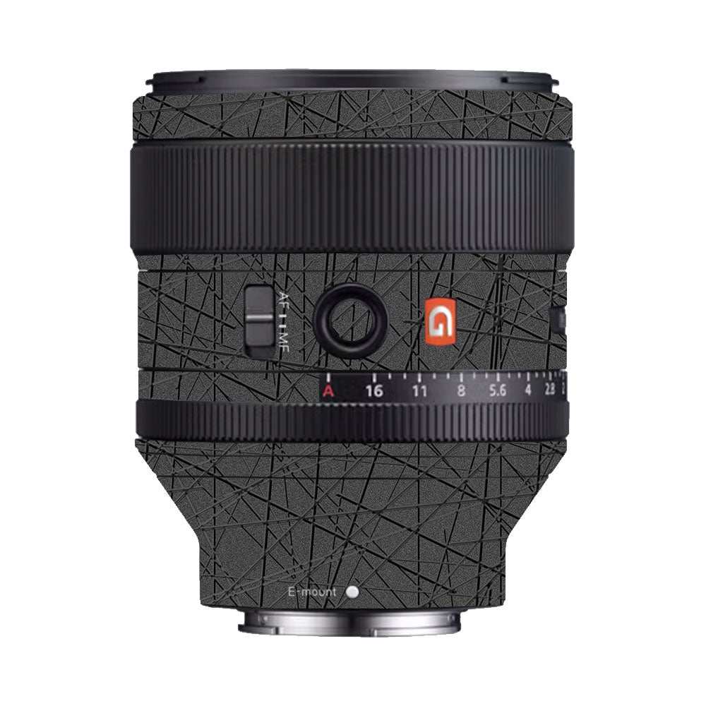 Textured Metallic Steel Grain Sony FE 85mm f/1.4 GM Camera Lens Skin