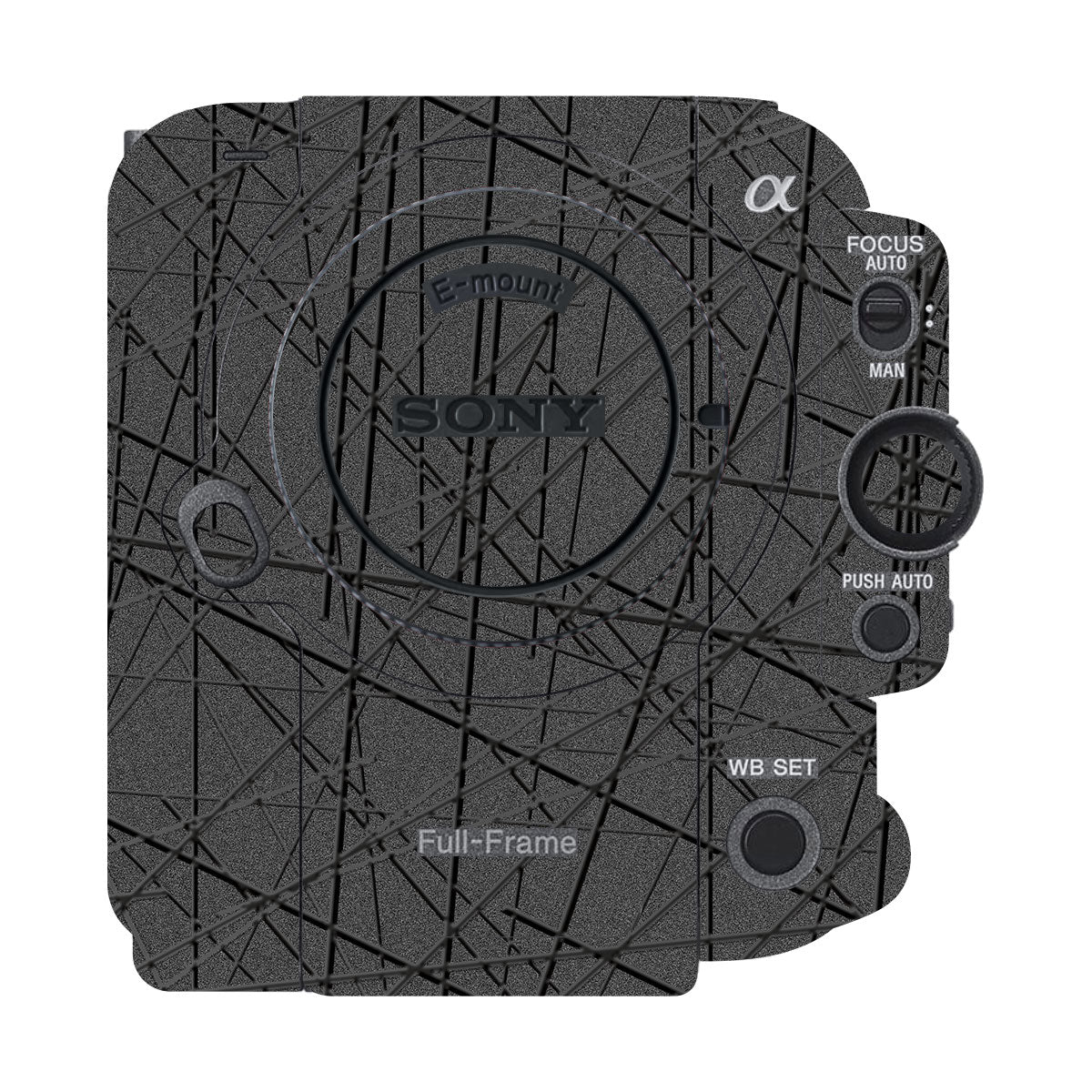 Textured Metallic Steel Grain Sony FX6 Camera Skin