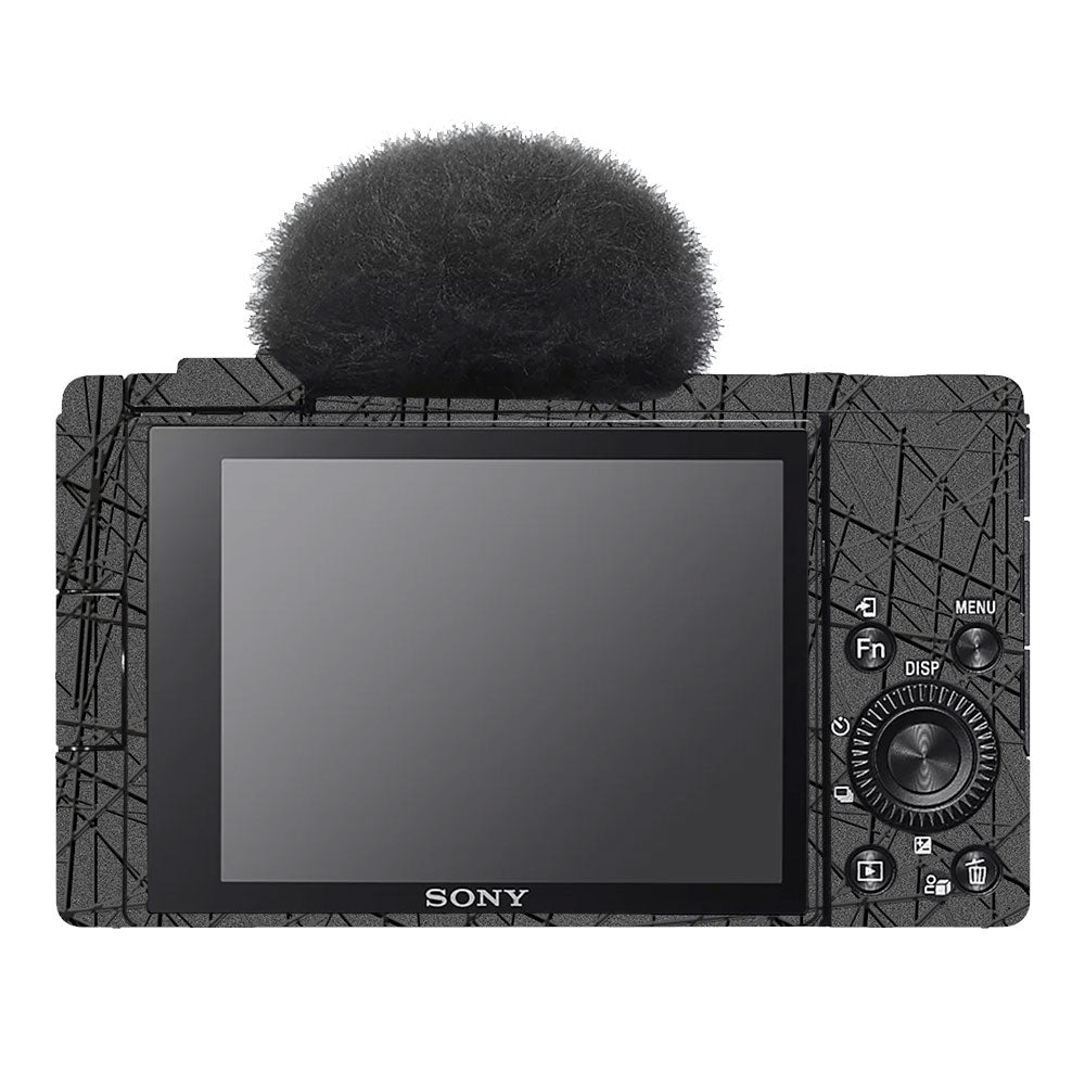 Textured Metallic Steel Grain Sony ZV-1F Camera Skin