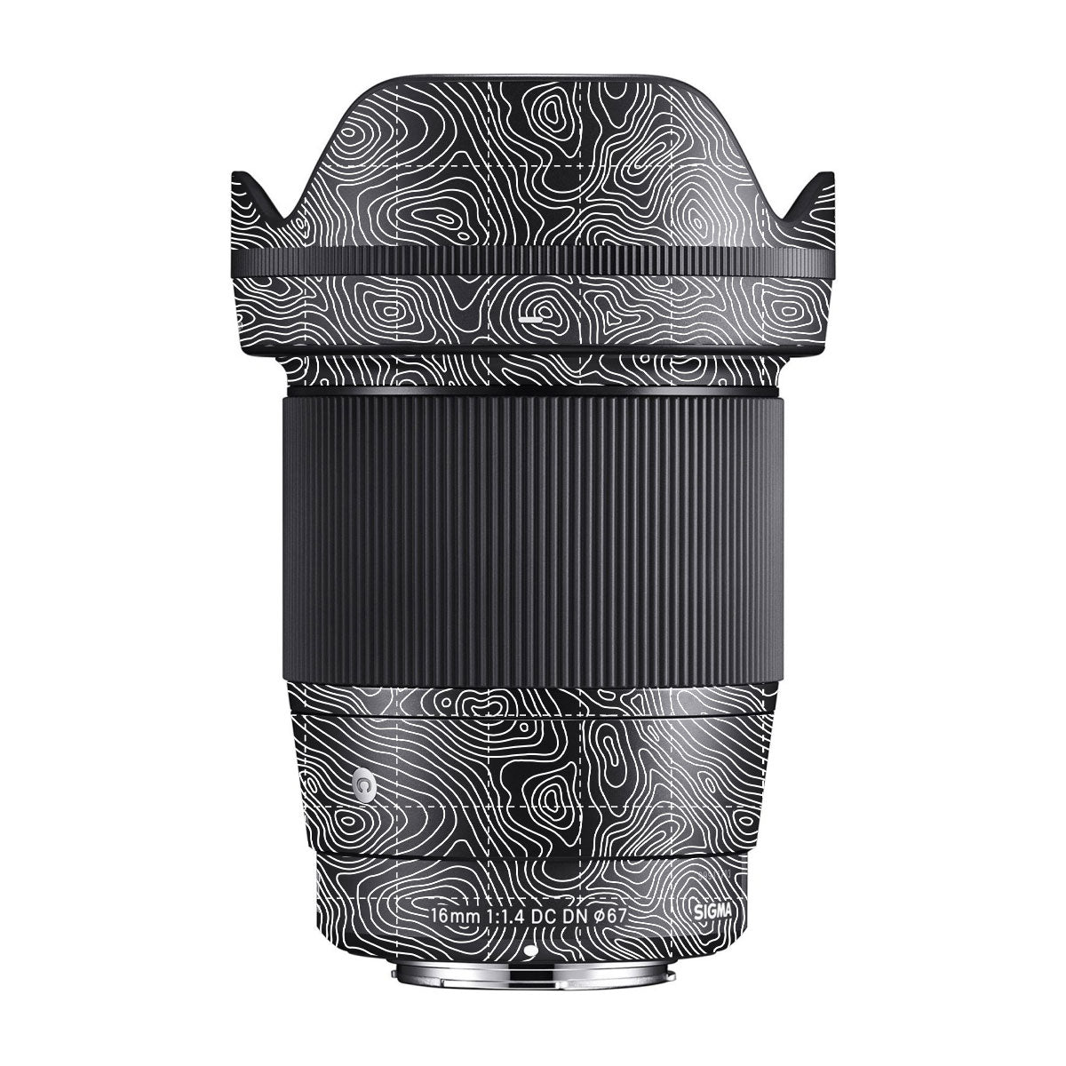 Textured Midnight Slate Sigma 16mm F/1.4 DC DN Camera Lens Skin