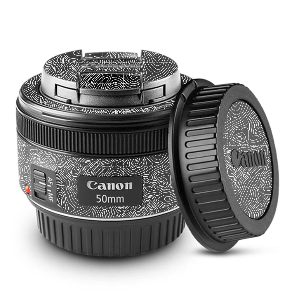 Textured Midnight Slate Canon EF 50mm f/1.8 STM Camera Lens Skin