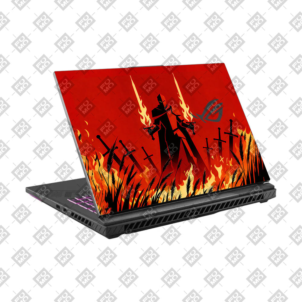 Knight of Flames Asus ROG Strix G16 G614 3D Laptop Skin