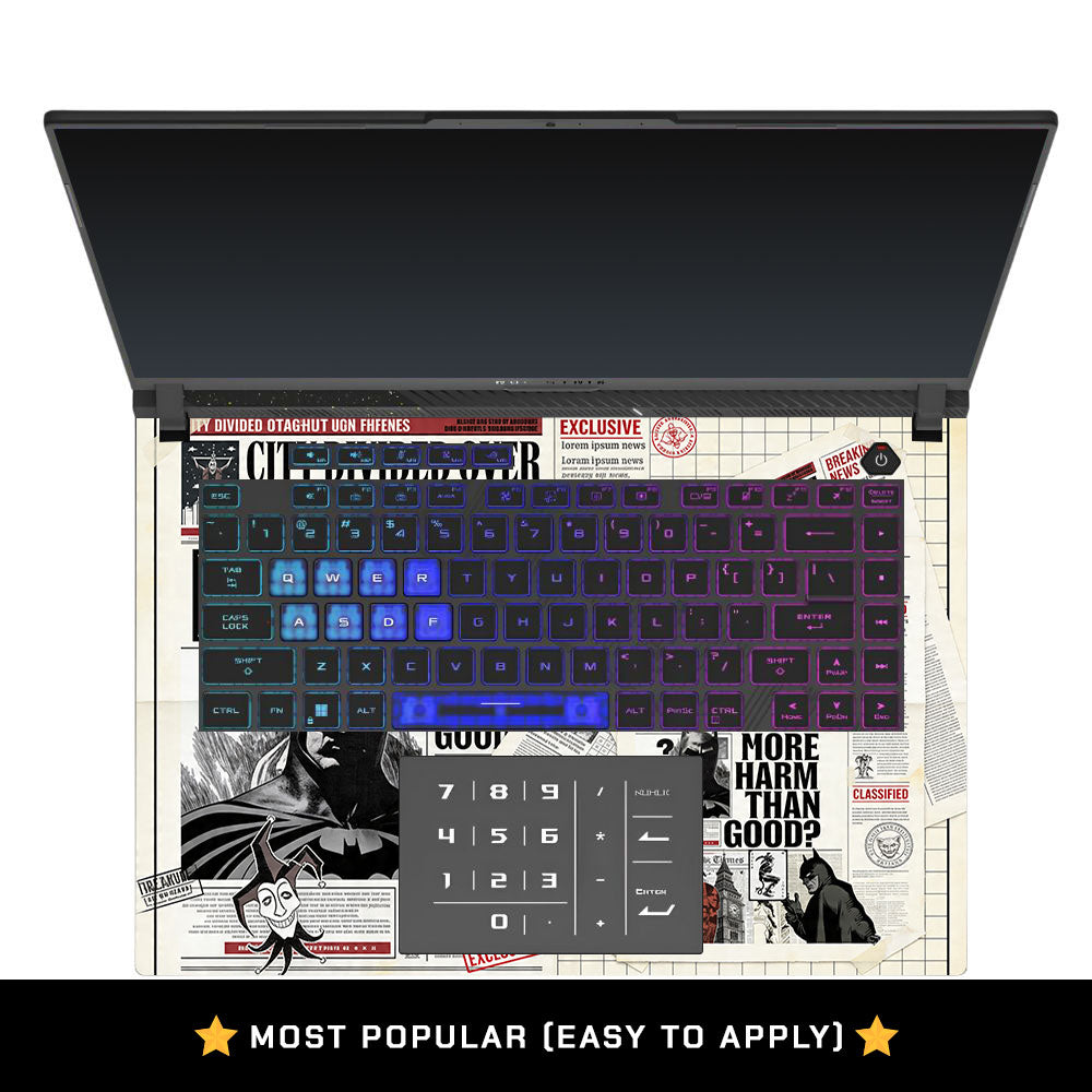 Dark City Vigilante Asus ROG Strix G16 G614 3D Laptop Skin
