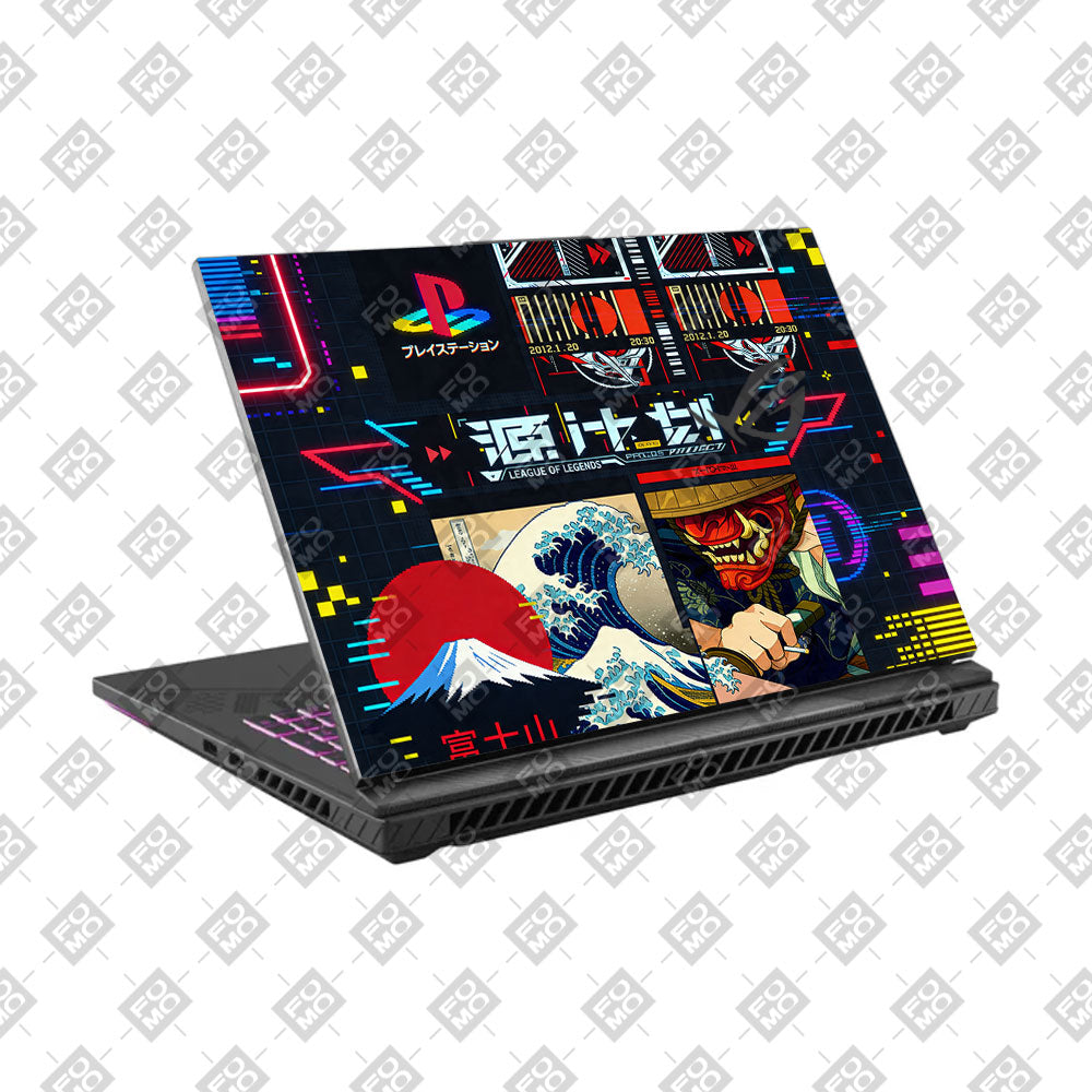 Retro Console Gaming Asus ROG Strix G16 G614 3D Laptop Skin