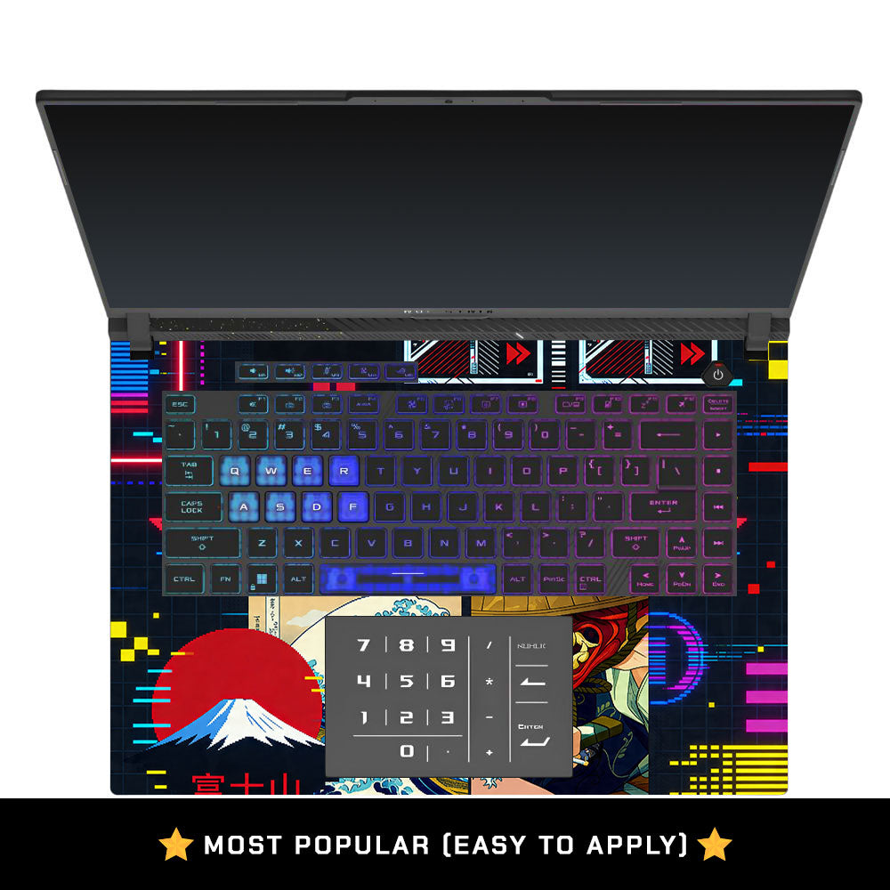 Retro Console Gaming Asus ROG Strix G16 G614 3D Laptop Skin